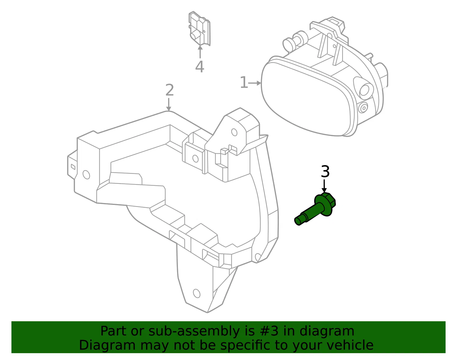 ABS Wheel Speed Sensor Wiring Harness Bolt - Nissan (01125-A6061) - view 2