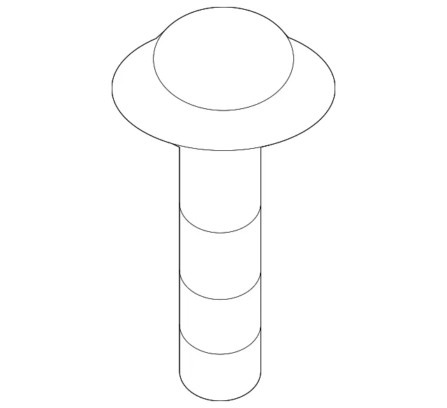Center High Mount Stop Light Bolt - Nissan (08146-6162G) - view 3