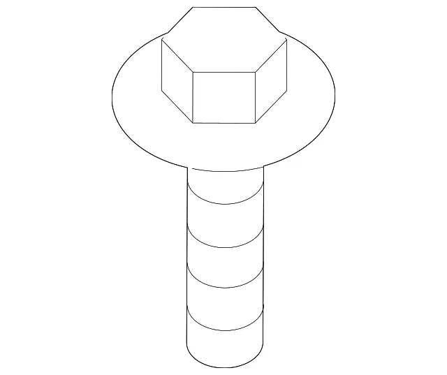 Switch Housing Screw - Nissan (08166-6121A)