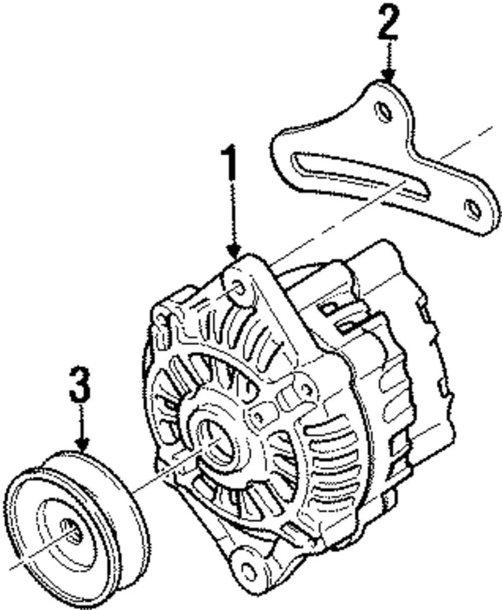 Alternator Adjust Bracket - Kia (0B6BF-18361C)