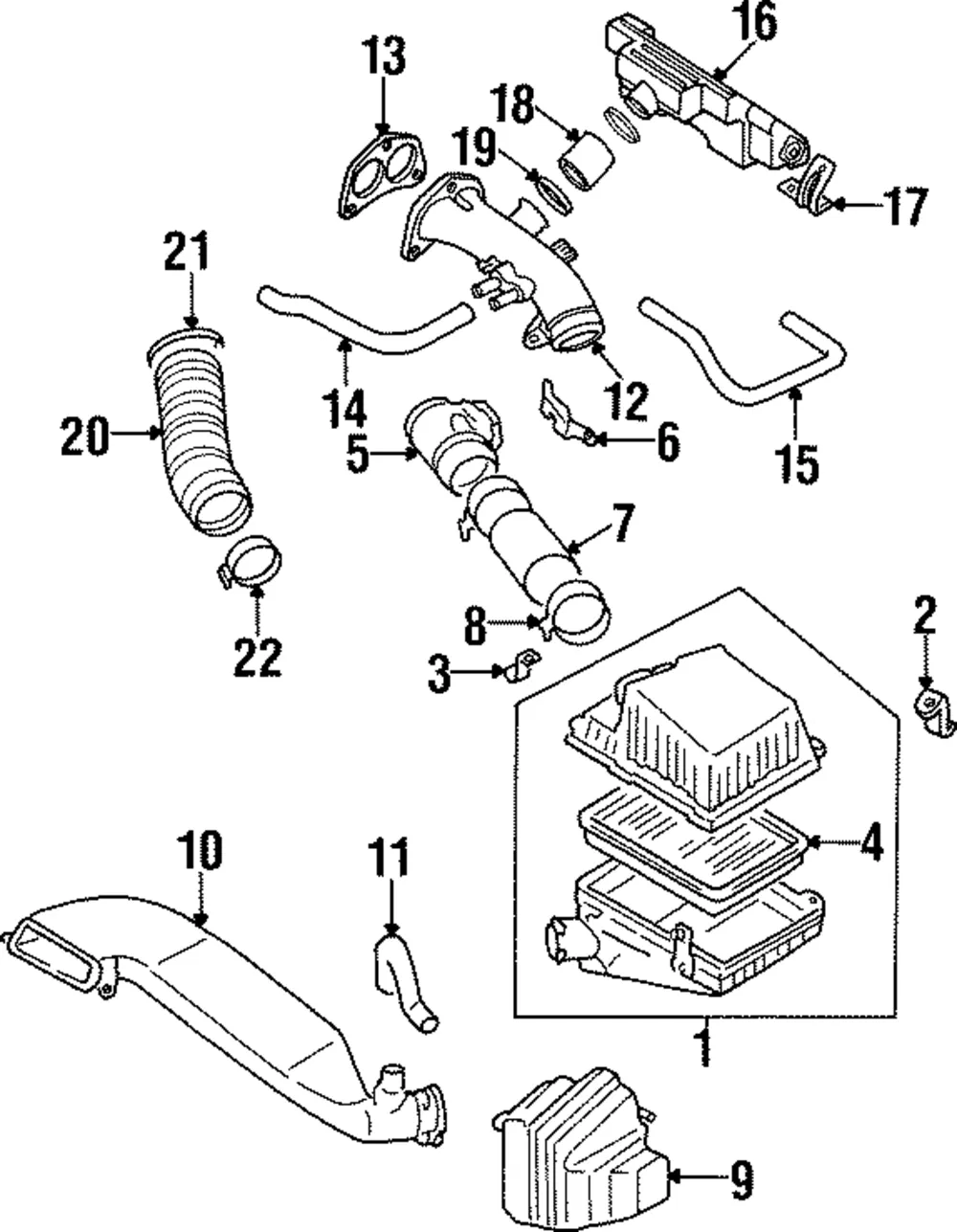 Intake Duct Connector - Kia (0K011-13185)