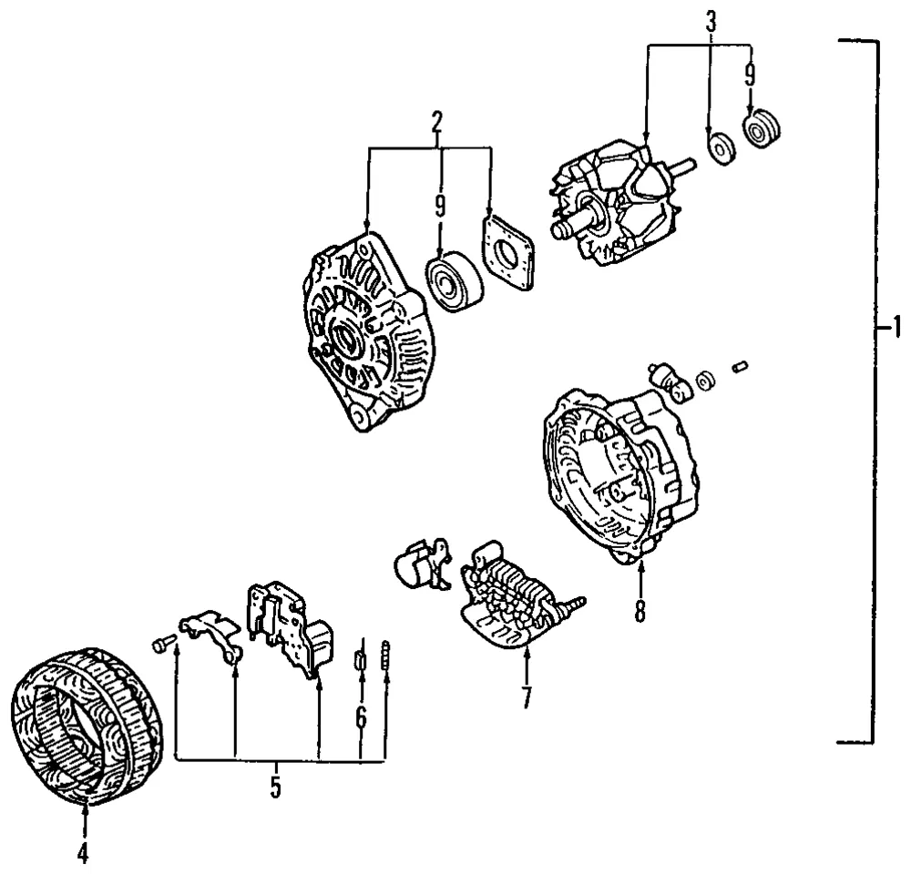 Alternator - Kia (0K011-18300D)