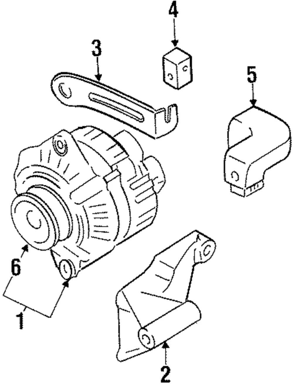 Alternator Mount Bracket - Kia (0K011-18371)