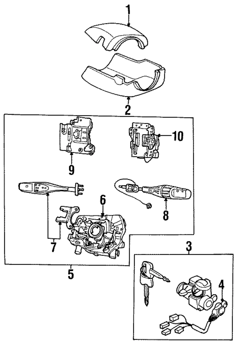 Ignition Switch - Kia (0K01A-66152)