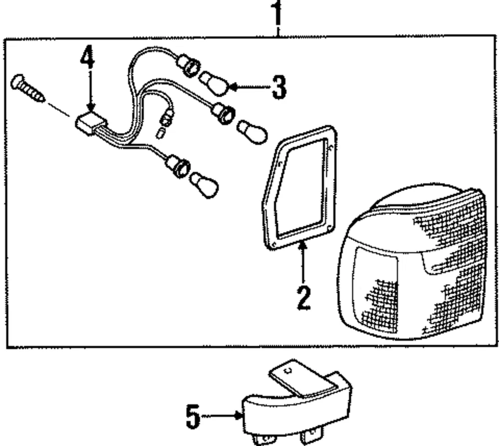 Tail Light Assembly - Kia (0K01B-51160B)