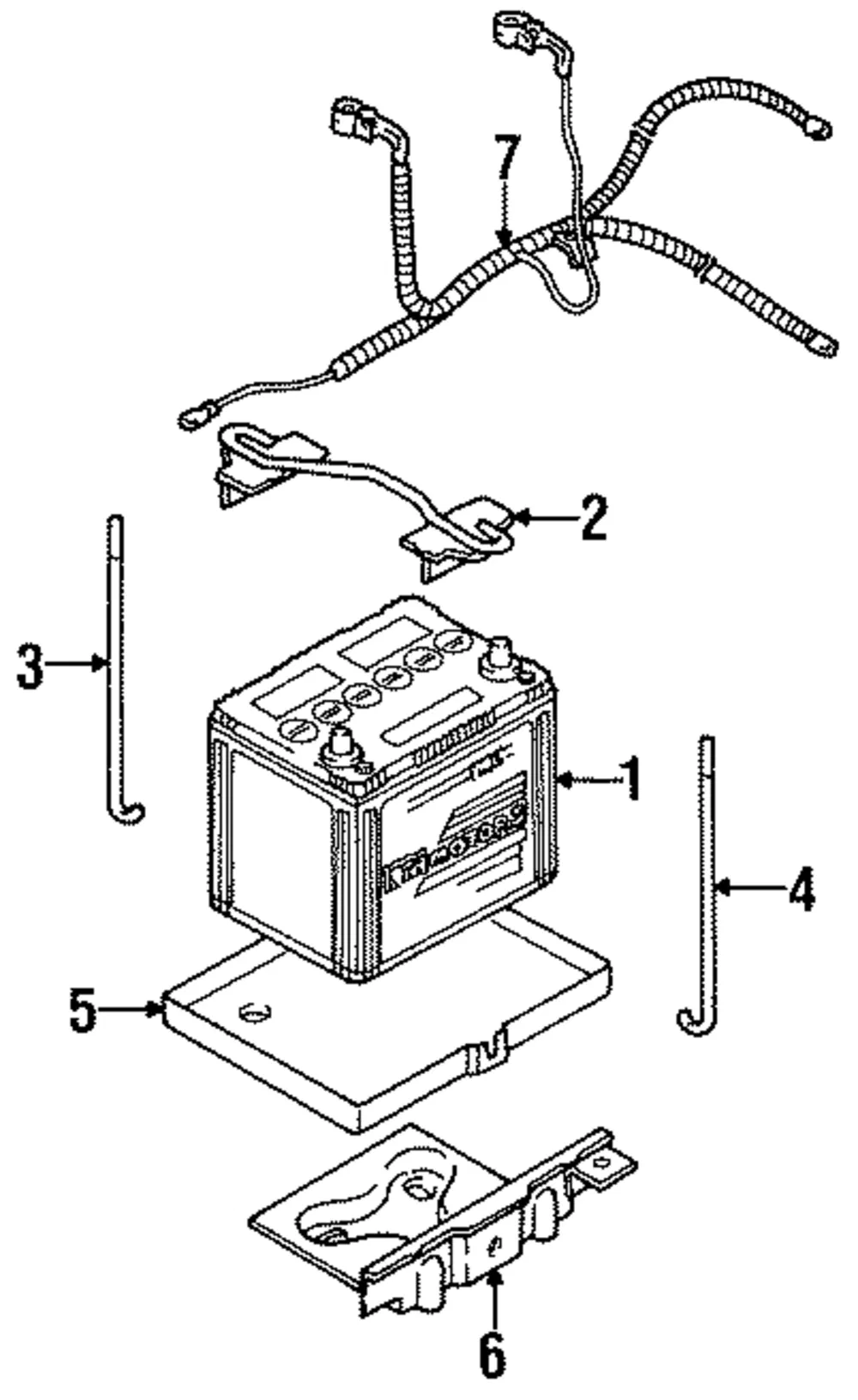 Battery Hold Down - Kia (0K01F-56210A)