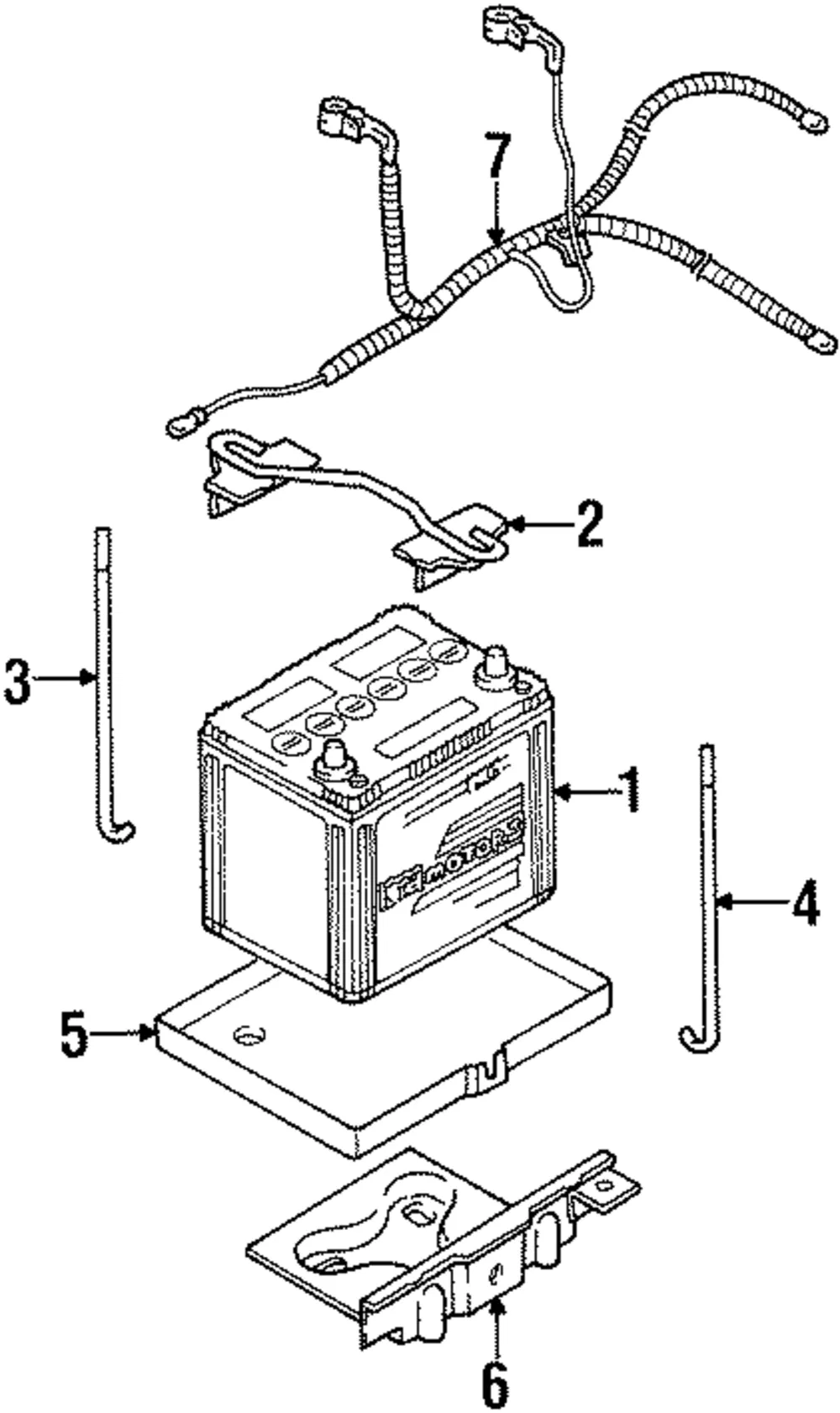 Battery Tray - Kia (0K01F-56215)