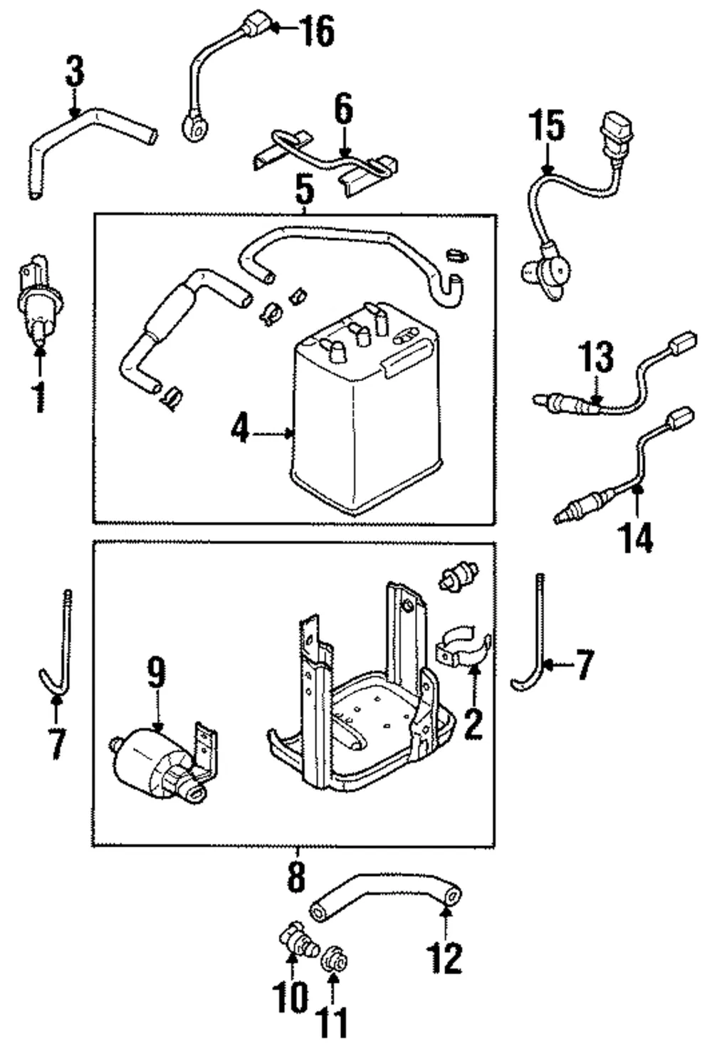 Oxygen Sensor - Kia (0K08A-18861B)