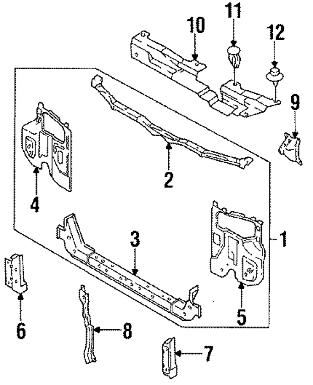 Lamp Bracket - Passenger Side (RH) - Kia (0K201-56230A)
