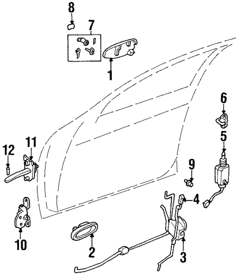 Lock Actuator - Kia (0K203-58350)