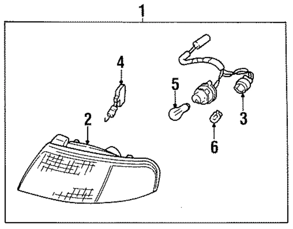 Signal Lamp - Driver's Side (LH) - Kia (0K20A-51070D)