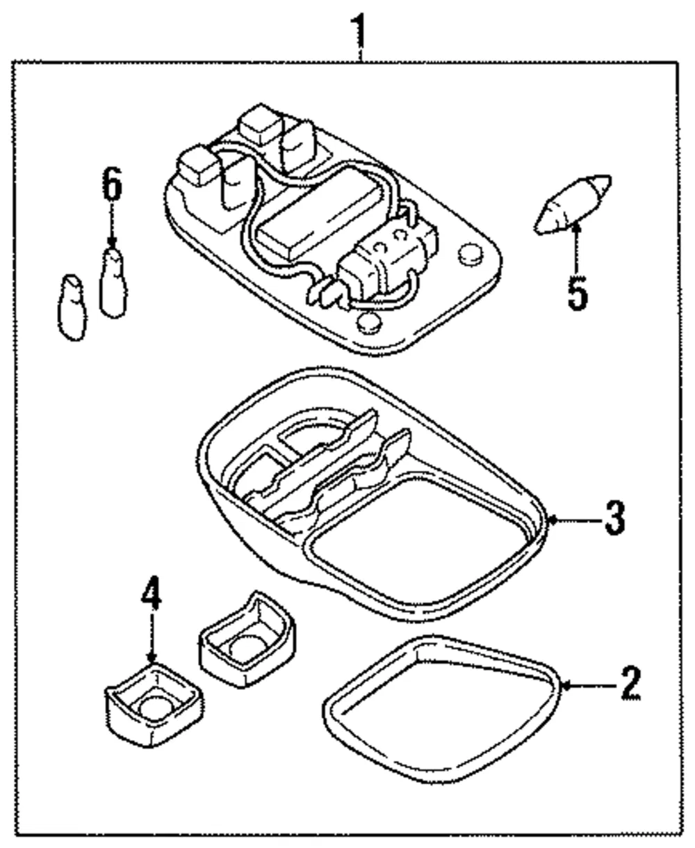 Overhead Lamp - Kia (0K20A-5131022)