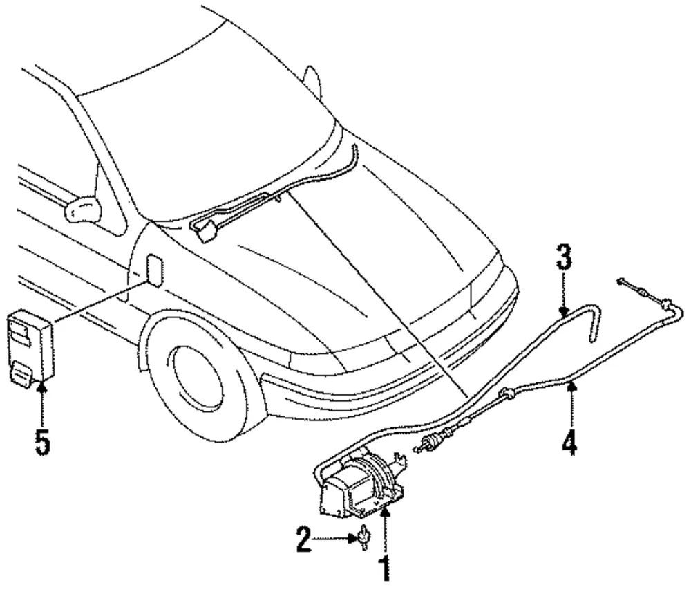 Actuator Cable - Kia (0K20B-41310C)