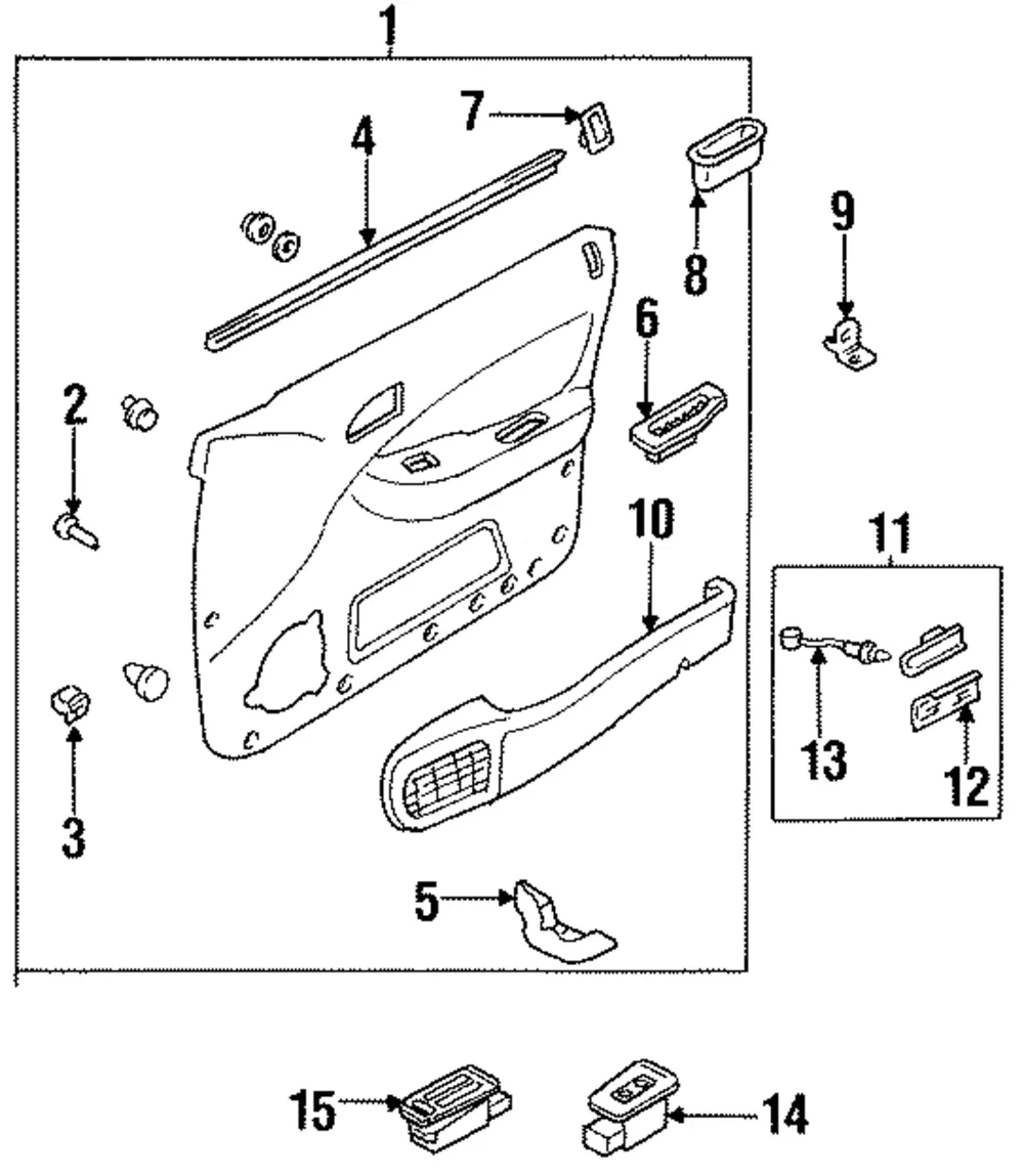 Courtesy Lamp - Passenger Side (RH) - Kia (0K20C-51370)