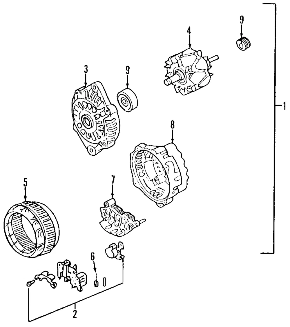 Alternator - Kia (0K29T-18300A)