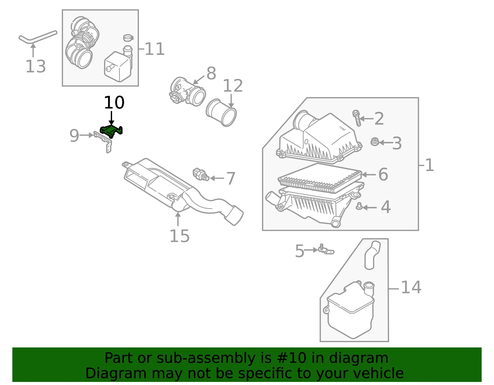 Air Mass Sensor Connector - Kia (0K2A3-67BD1) - view 2