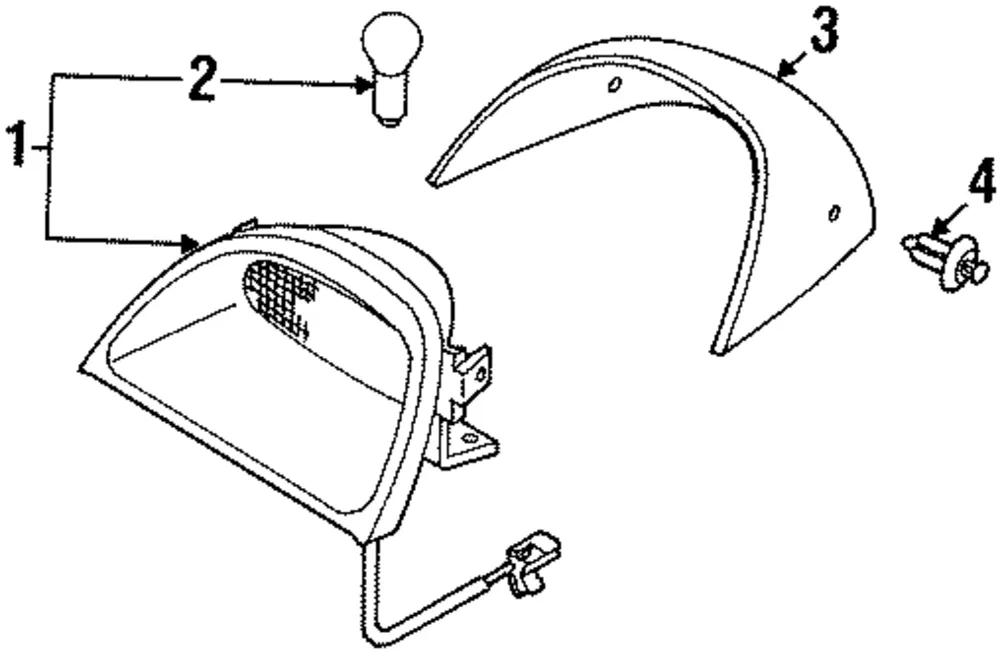 High Mount Lamp - Kia (0K2AA-5158096)