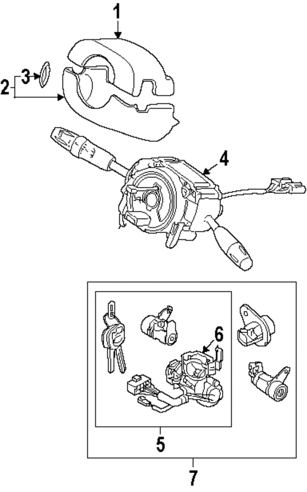 Combo Switch - Kia (0K2AA-66120A)