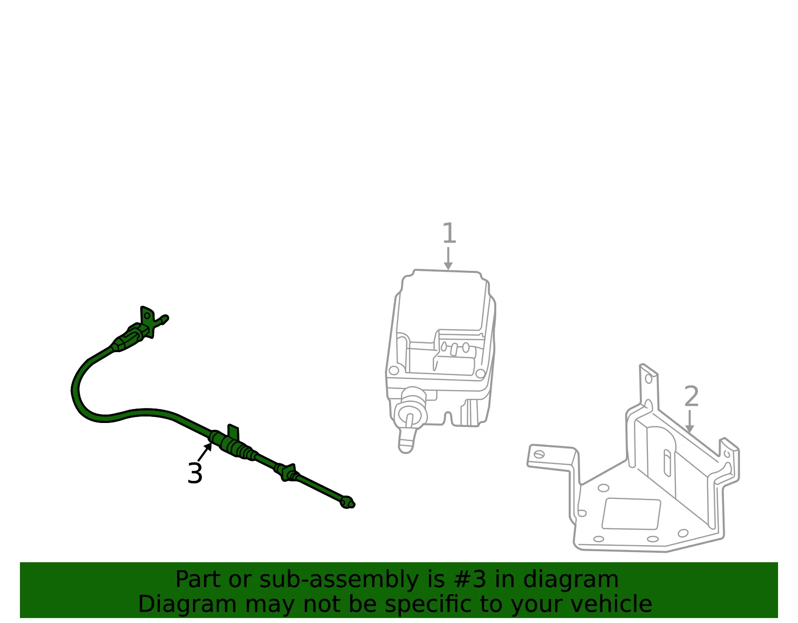 Actuator Cable - Kia (0K2AA-66311) - view 2