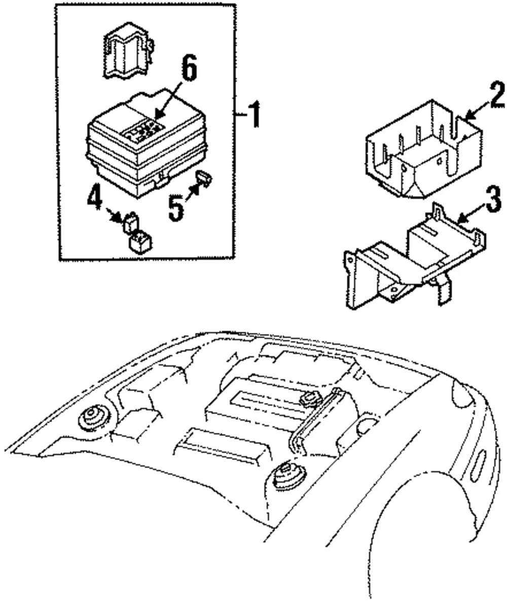 Fuse & Relay Box - Kia (0K2AA-67JB0C)
