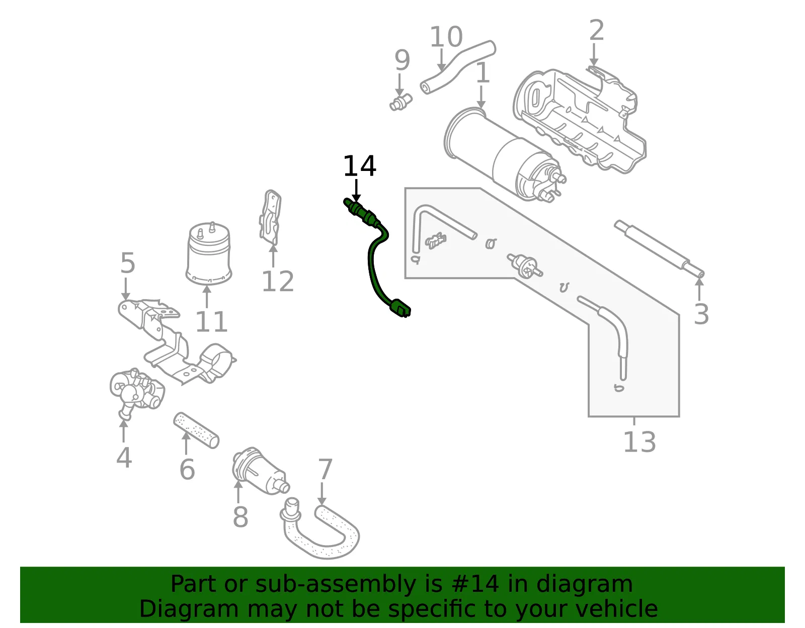 Oxygen Sensor - Kia (0K2AB-18861) - view 2