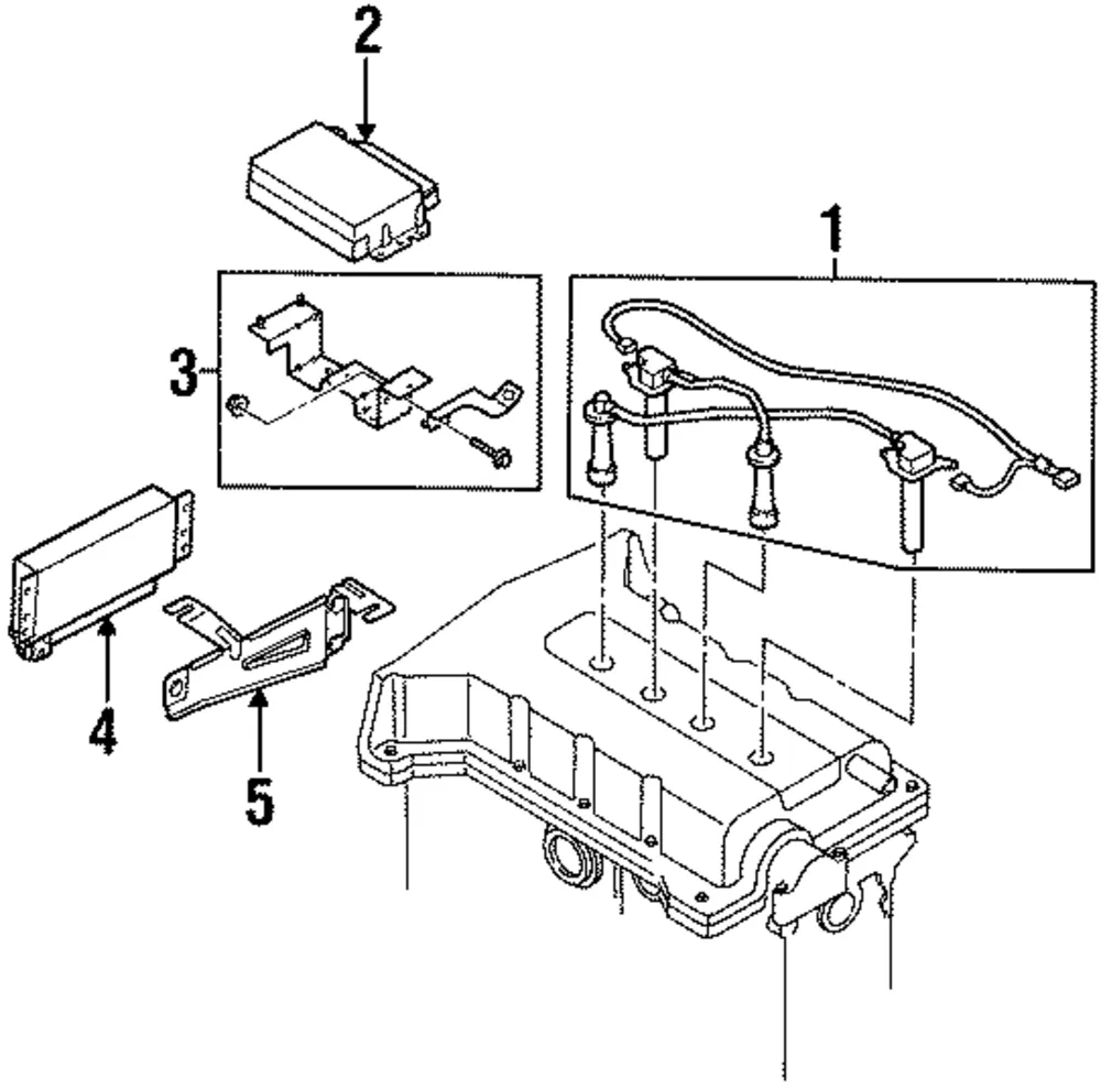 ECM Bracket Assembly - Kia (0K2AB-18882)