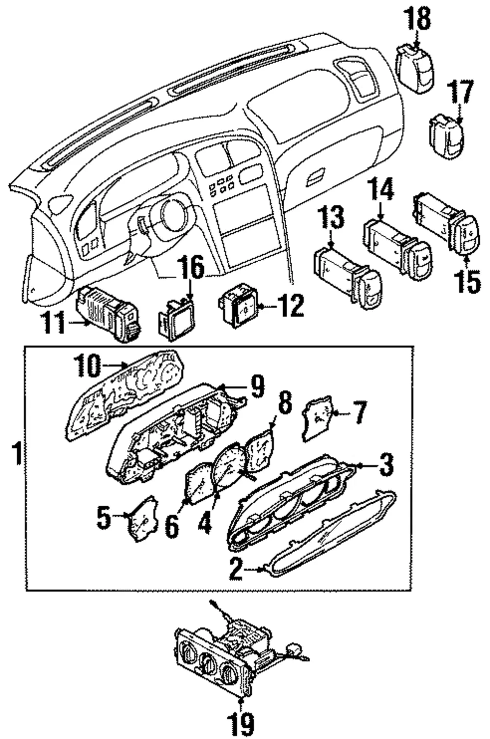 Gauge Cluster - Kia (0K2AB-5543XE)