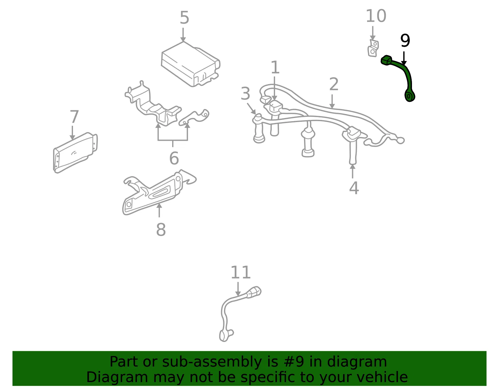 Knock Sensor - Kia (0K2CC-18921) - view 2