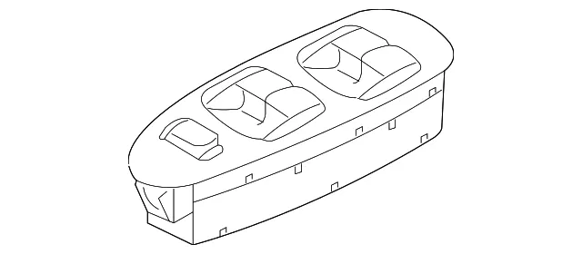 Window Switch - Driver's Side (LH) - Kia (0K2N3-66350A)