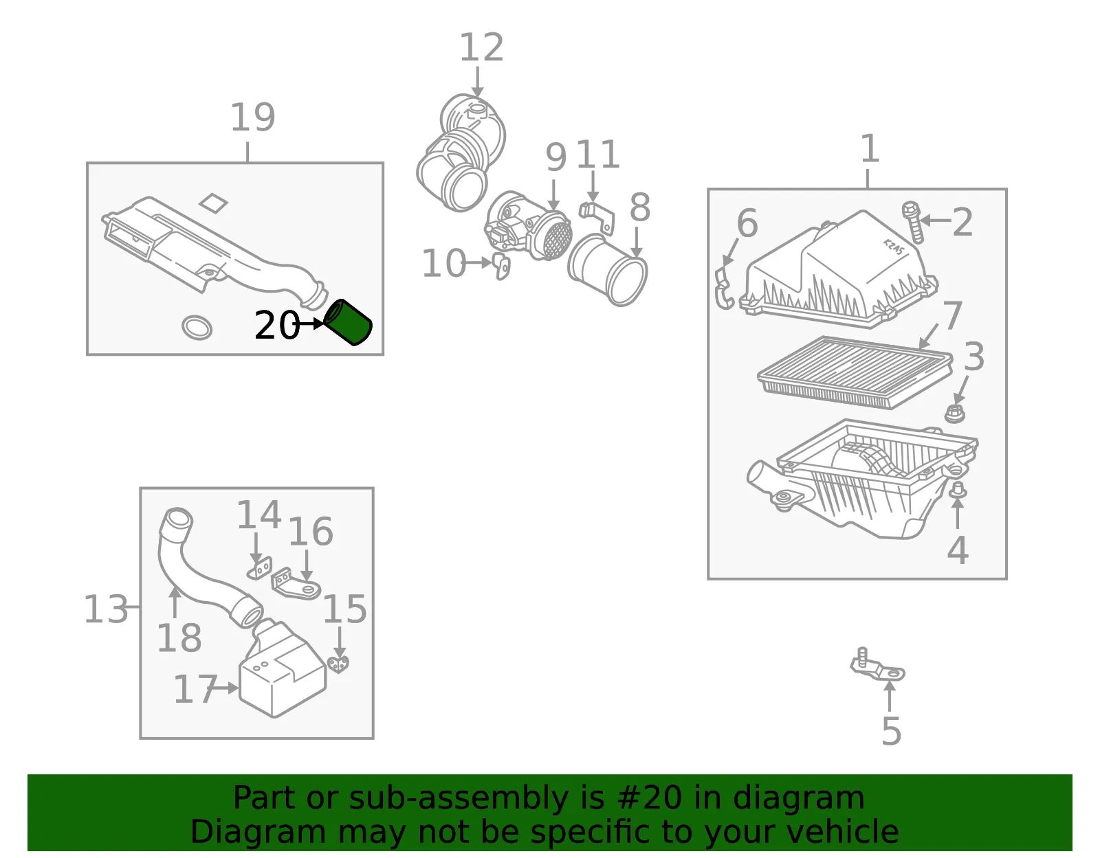 Connector Hose - Kia (0K2NA-13202) - view 2