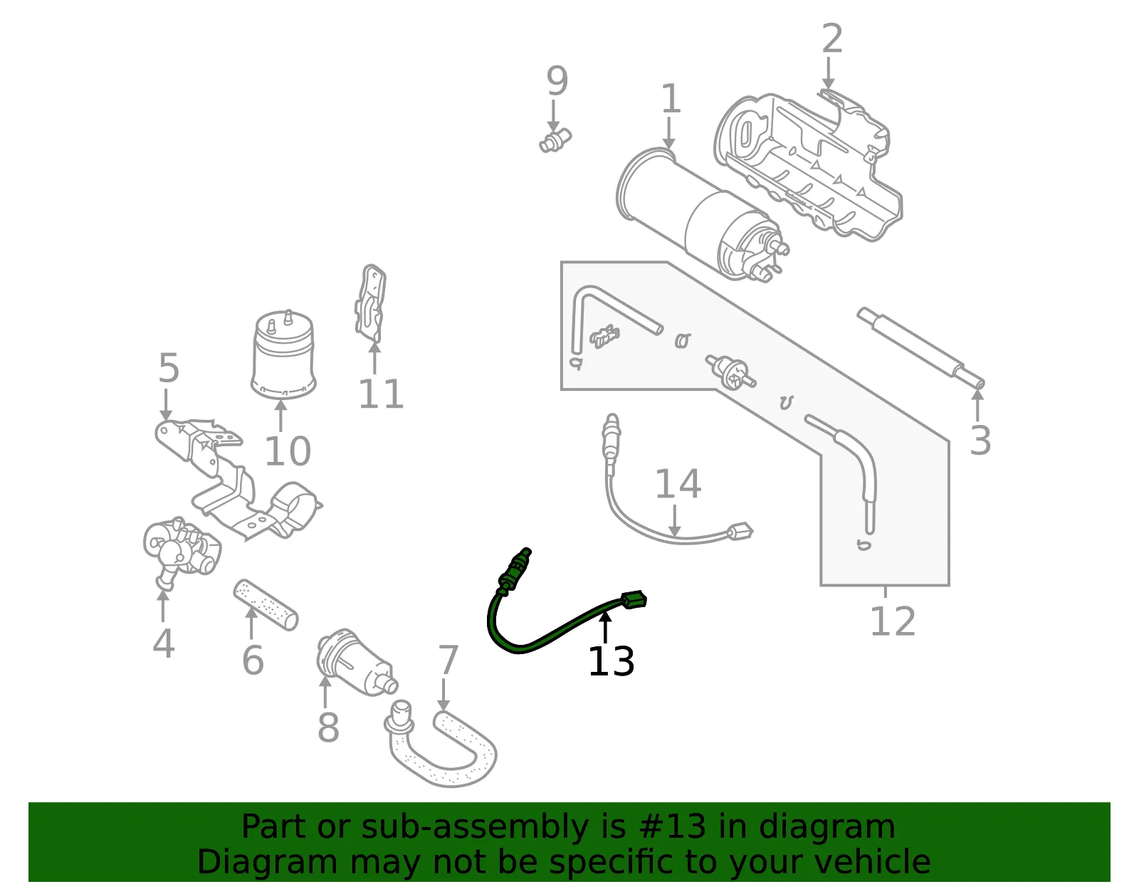 Oxygen Sensor - Kia (0K2NA-18861) - view 2