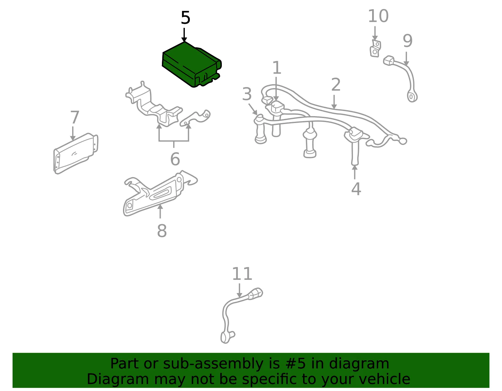 Engine Control Module (ECM) - Kia (0K2NA-18881A) - view 2