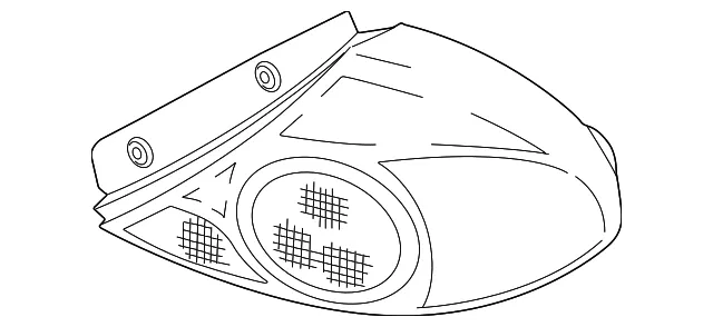 Tail Lamp Assembly - Passenger Side (RH) - Kia (0K2NA-51150A)