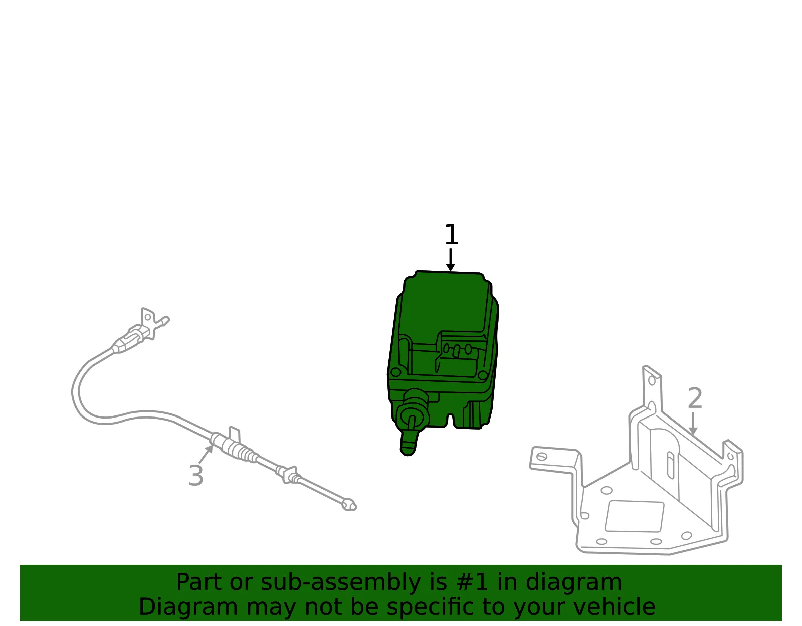 Cruise Control Module - Kia (0K2NA-66312) - view 2