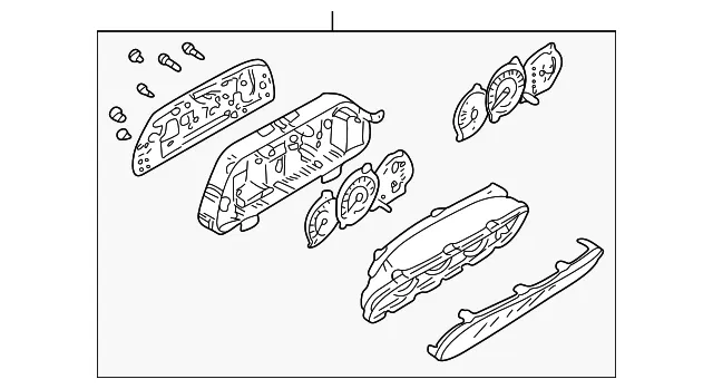 Instrument Cluster - Kia (0K2NB-55430)