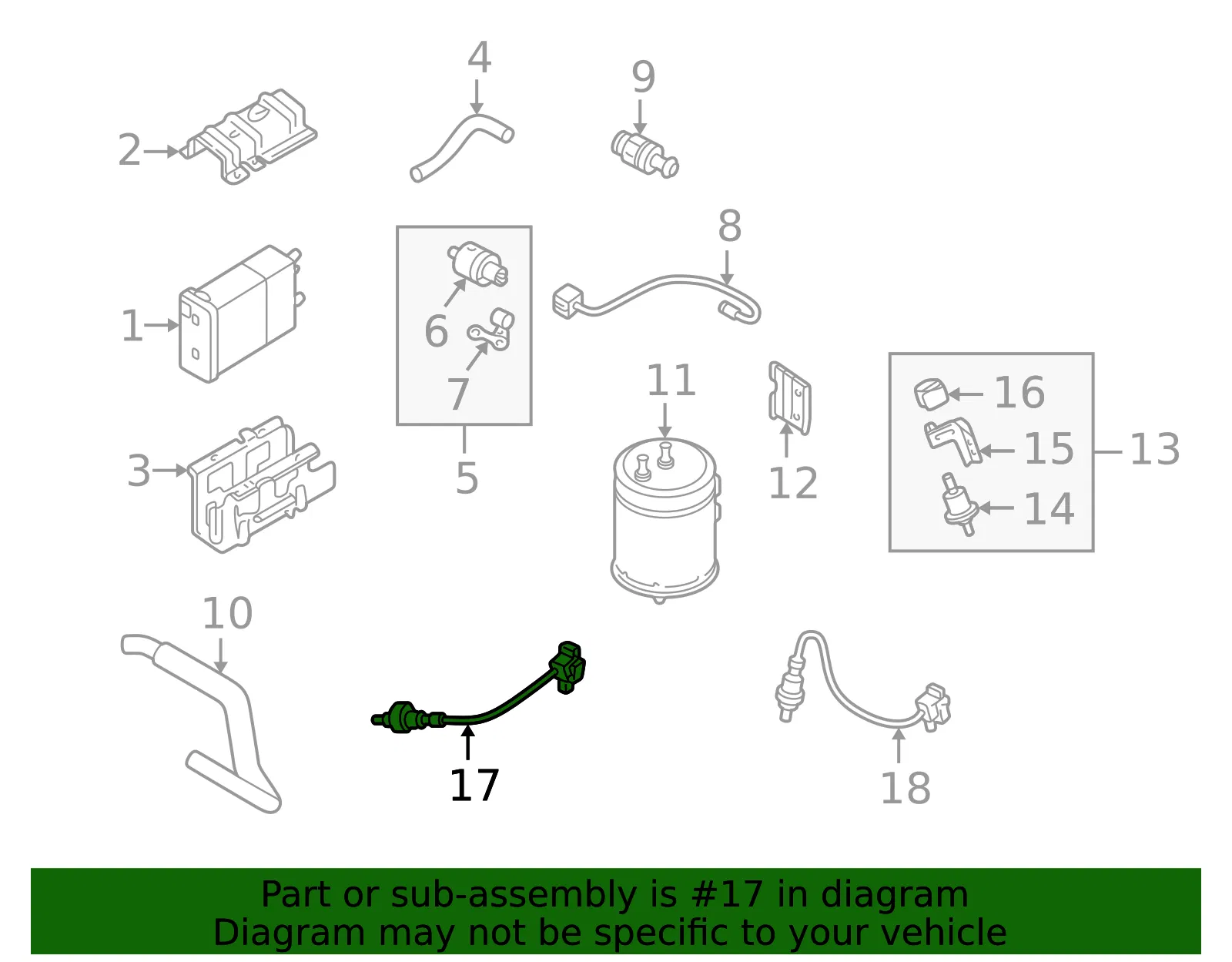 Oxygen Sensor - Kia (0K32A-18861) - view 2