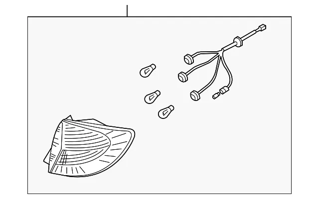 Tail Light Assembly - Kia (0K3AL-51150)