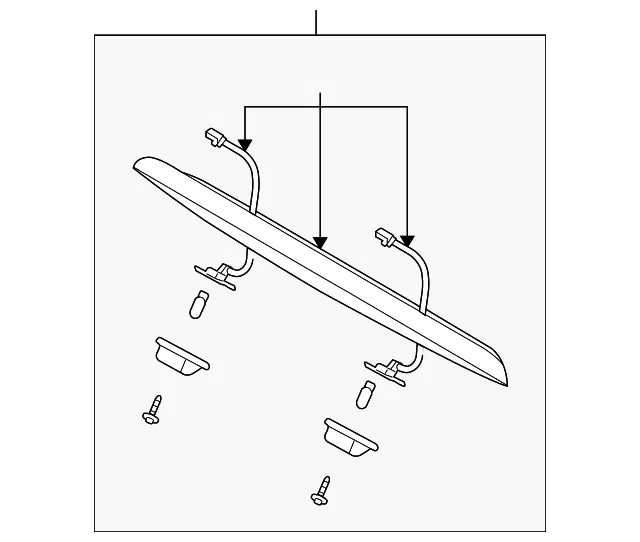License Plate Light Assembly - Kia (0K3AL-51270)