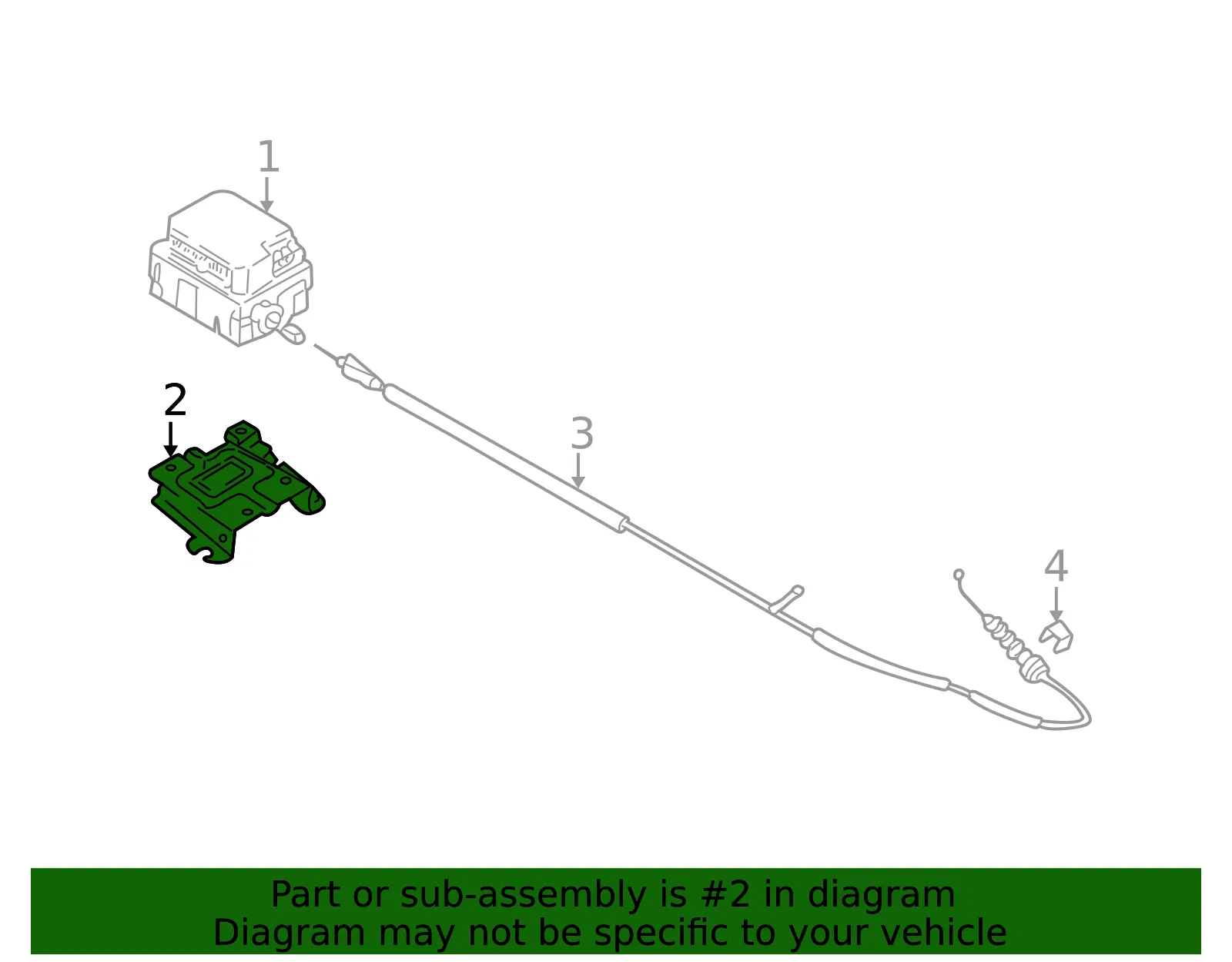 Module Bracket - Kia (0K52Y-66313) - view 2