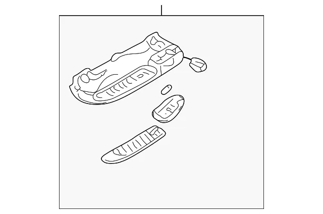 Courtesy Lamp - Driver's Side (LH) - Kia (0K553-51320FGE)