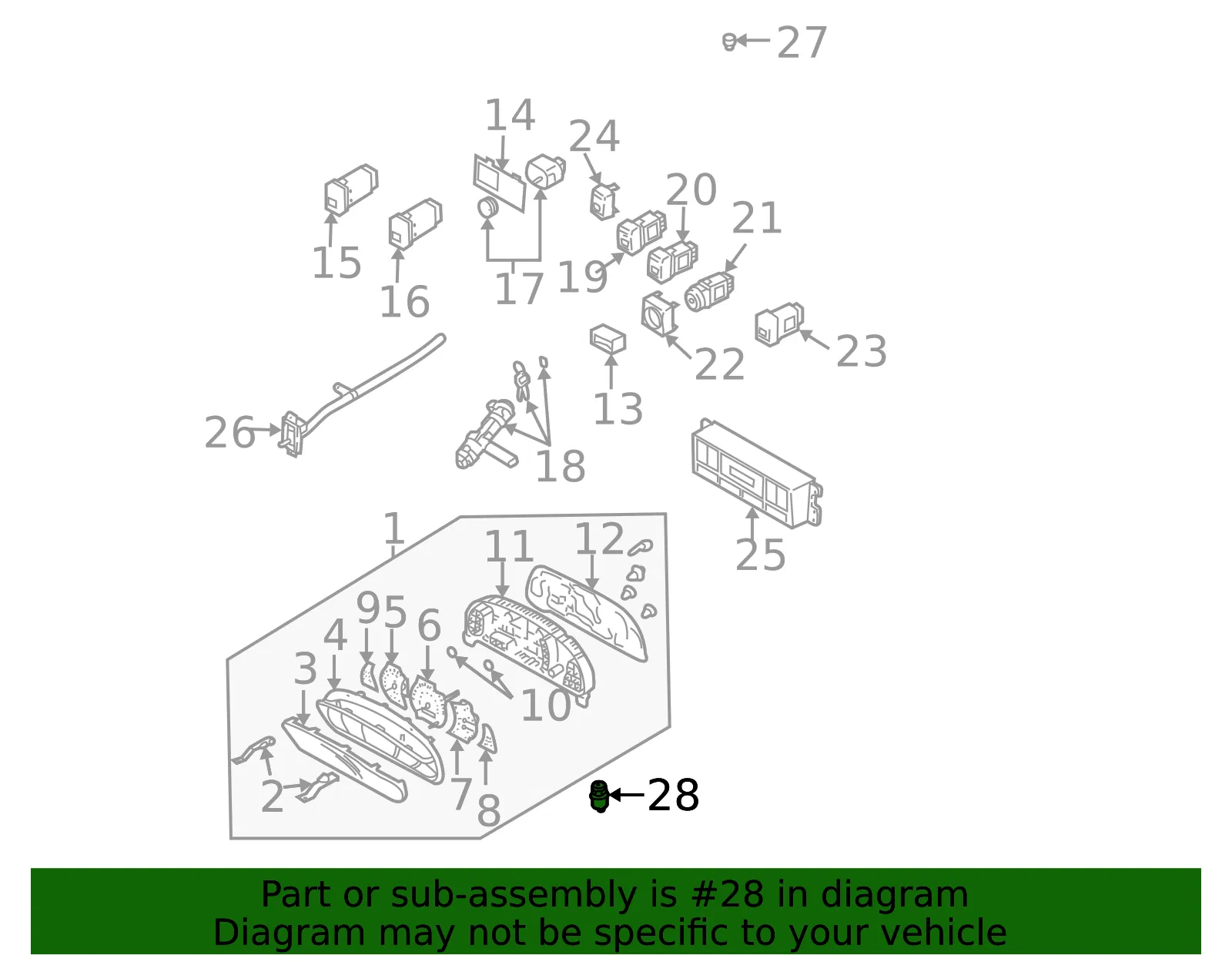 Speed Sensor - Kia (0K60A-55475) - view 2