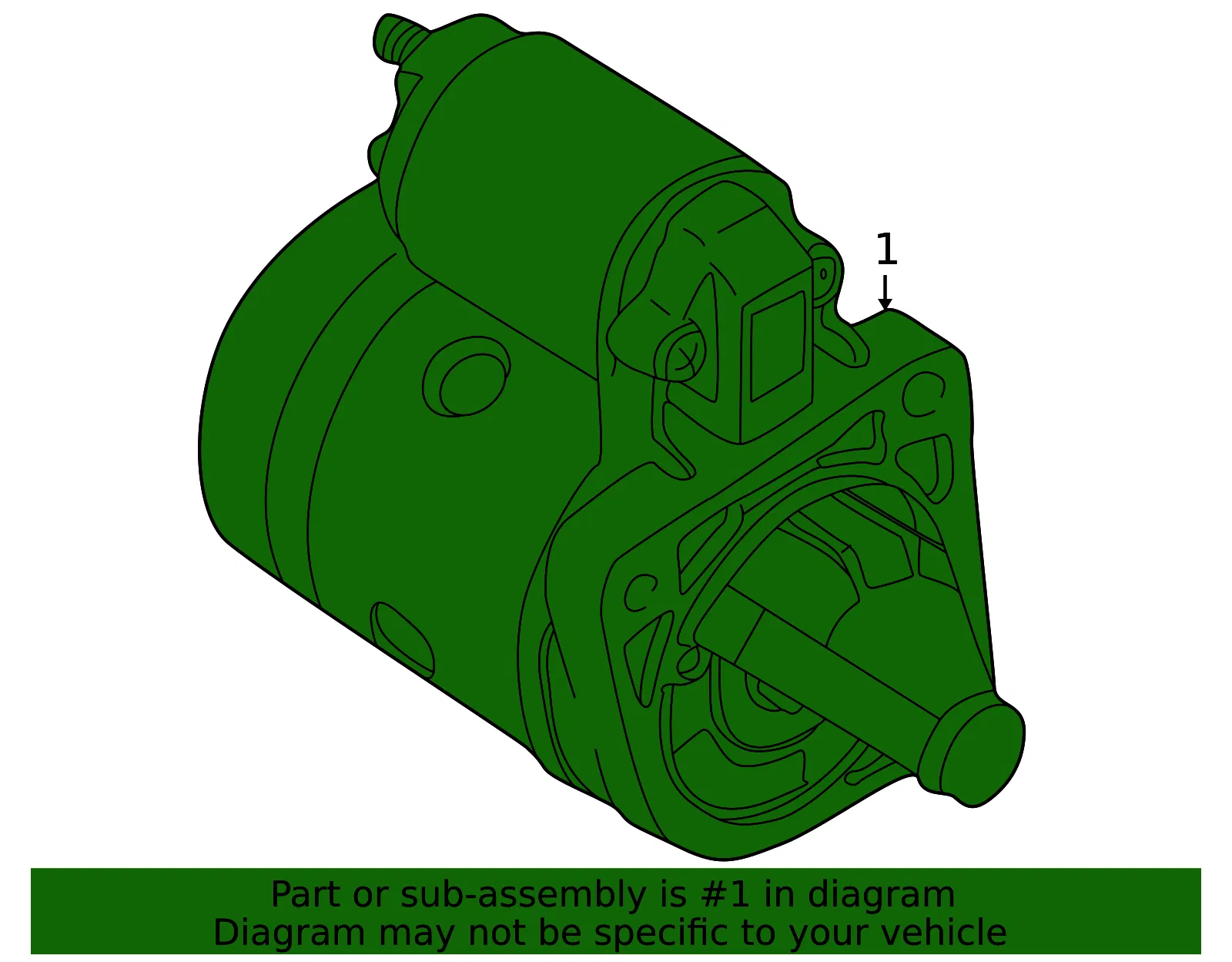 Starter - Kia (0K900-18400C) - view 2