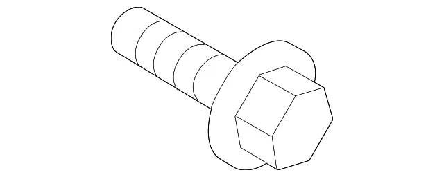 Headlamp Assembly Mount Bolt - Kia (11254-06167B)