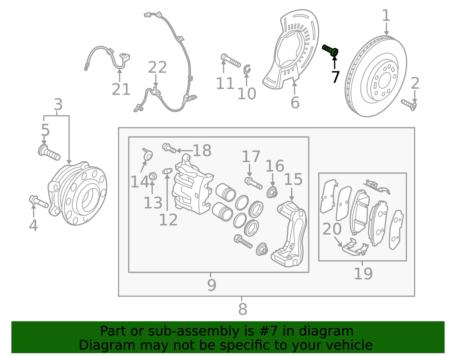 ABS Sensor Bolt - Kia (11293-06146K) - view 2