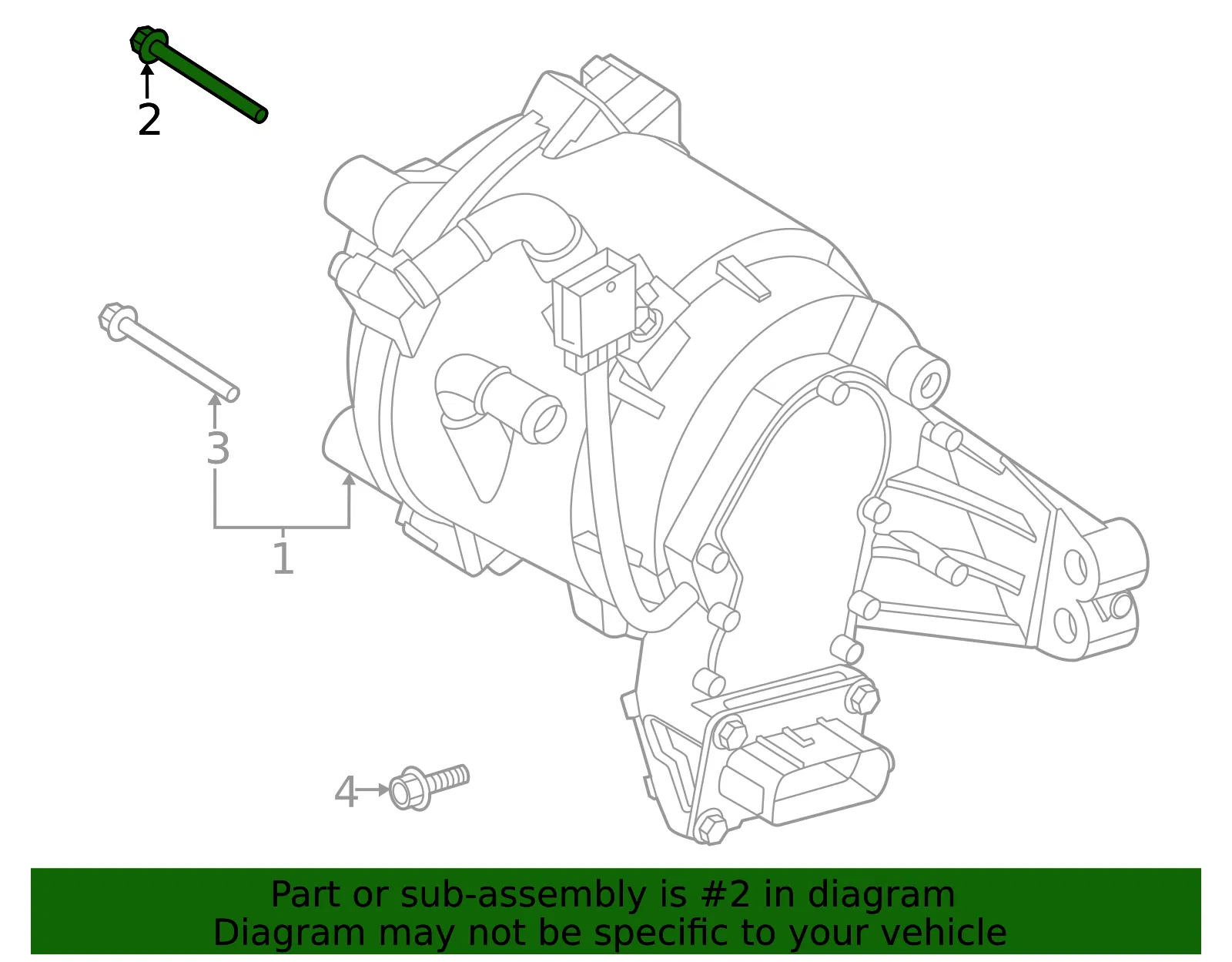 Generator Mount Bolt - Kia (11404-10606K) - view 2