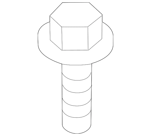 Headlamp Assembly Bolt - Kia (11407-06206B)