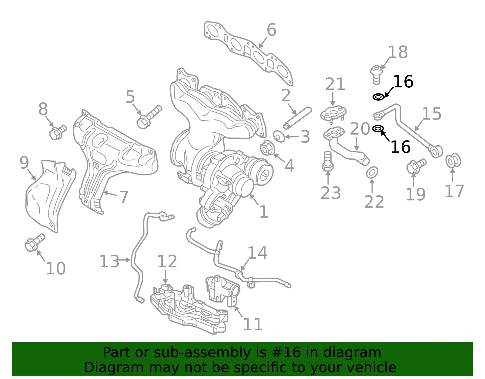 Engine Coolant Temperature Sensor O-Ring - Volvo (11994) - view 3