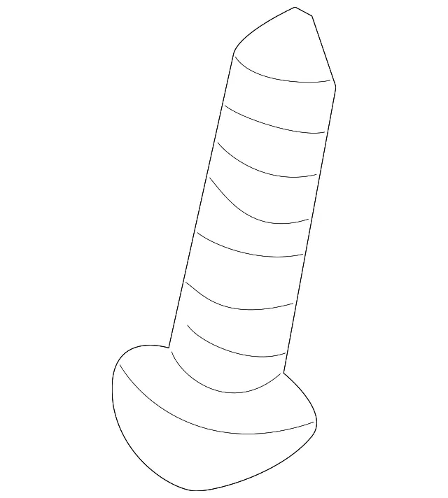 License Lamp Screw - Kia (12431-04167B)