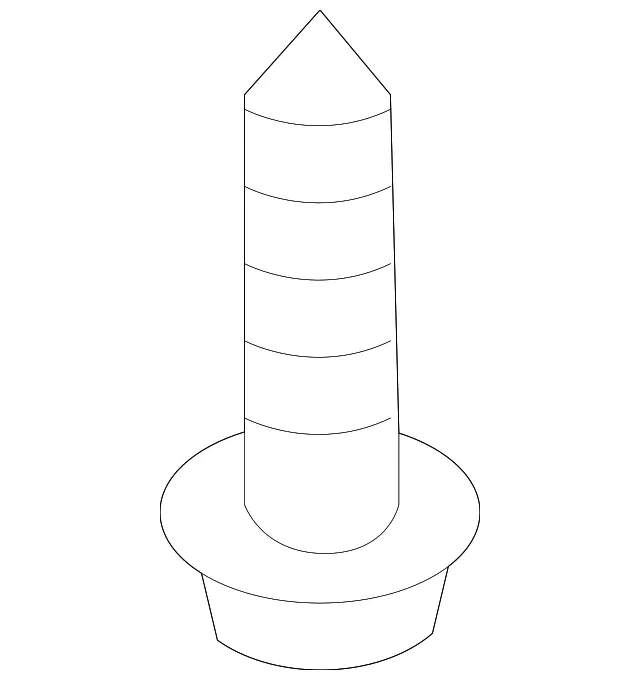 Seat Heat Switch Screw - Kia (12492-04121)