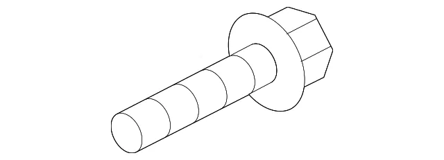 Backup Lamp Assembly Retainer Screw - Kia (12492-05147E)